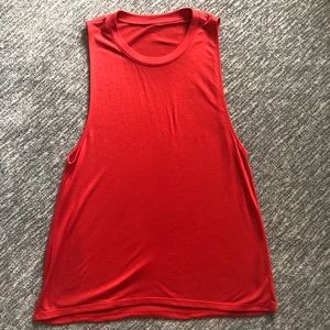Alo cherry red sleeveless top